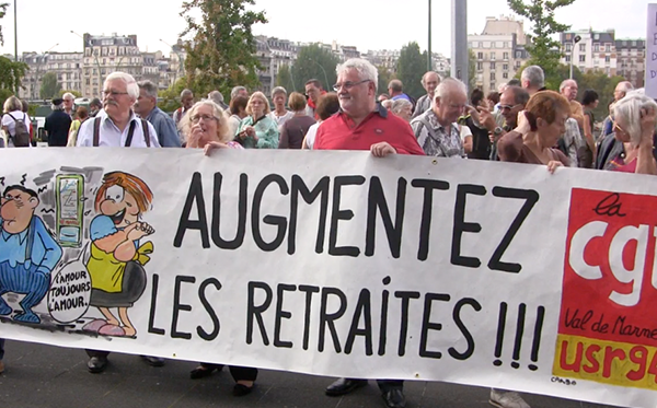 Les retraités manifestent partout en France