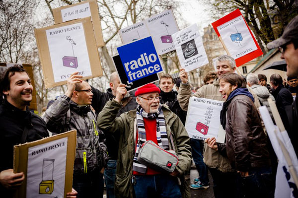 Appel à la grève illimitée à Radio France