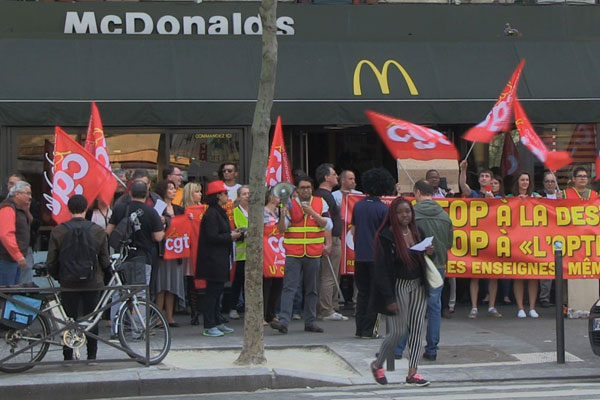 Mobilisation faste dans les McDo