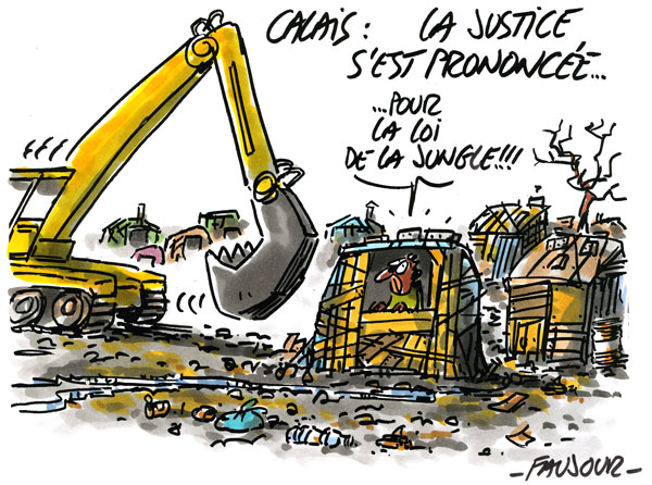 Des bulldozers dans la jungle