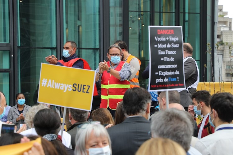 Les syndicats de Suez demandent à la justice de « suspendre le projet de rachat » par Veolia