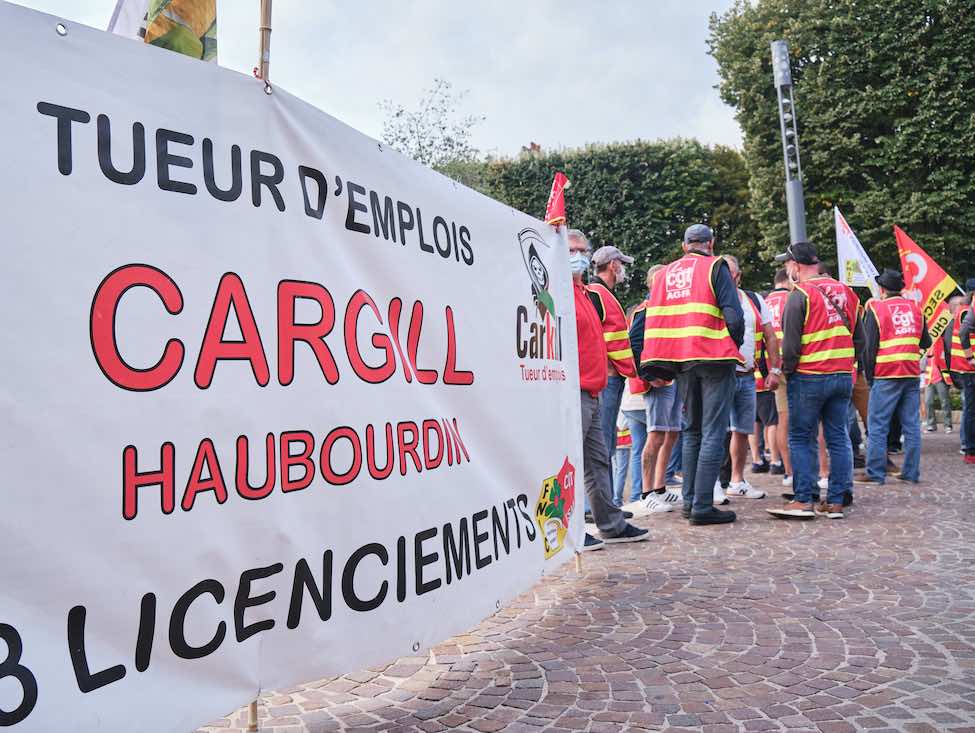 Cargill : dividendes records, licenciements massifs à l’usine d’Haubourdin