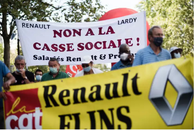A Lardy (Essonne), la CGT Renault redoute la délocalisation d'emplois d'avenir