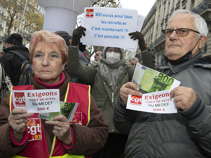 Retraités : Plus de cinquante rassemblements en France pour l'augmentation des retraites