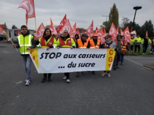 Mobilisation à Escaudœuvres : le combat des salariés de Tereos pour le retrait du PSE se poursuit