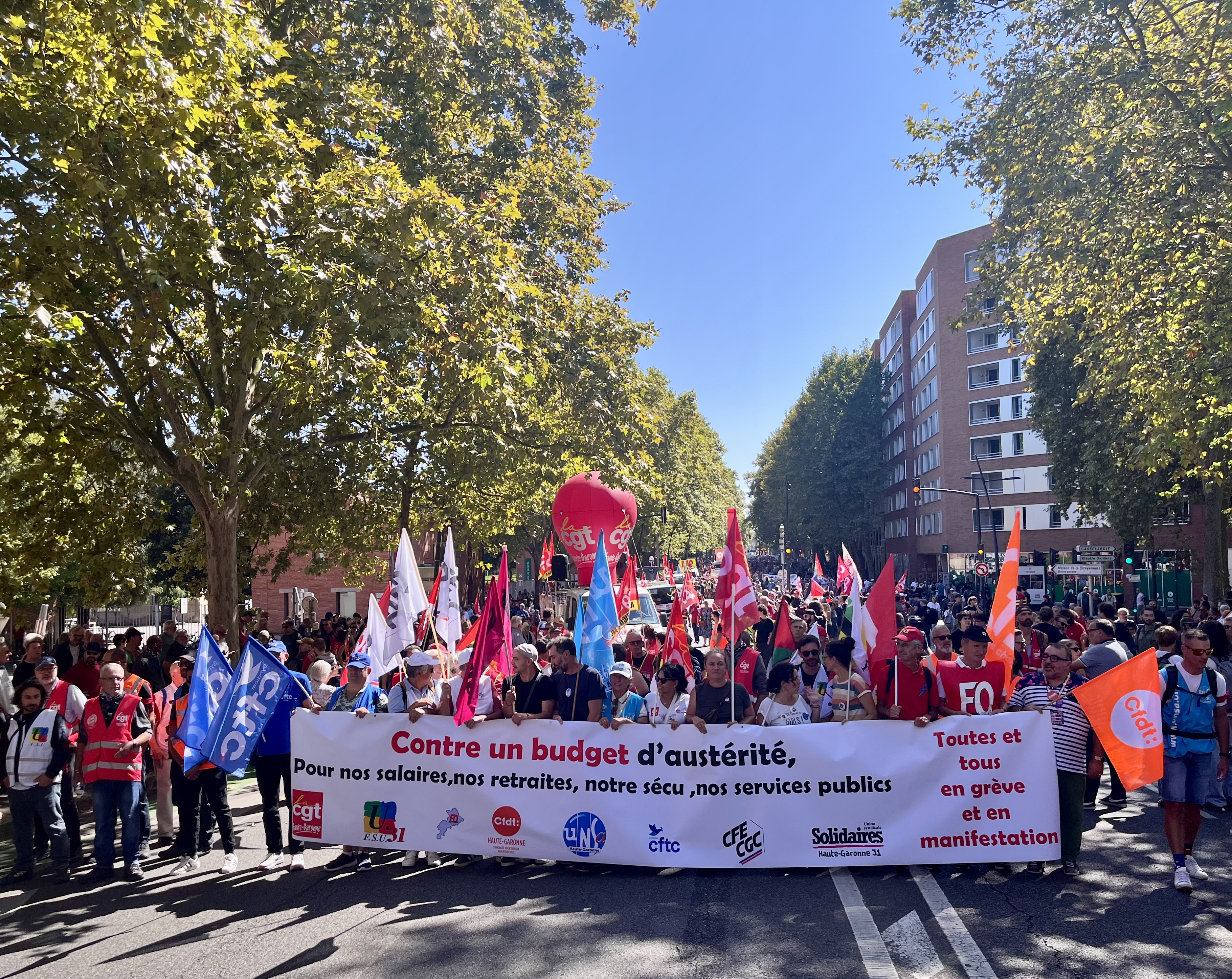 18 septembre  : à Toulouse, répression le matin, record l’après-midi