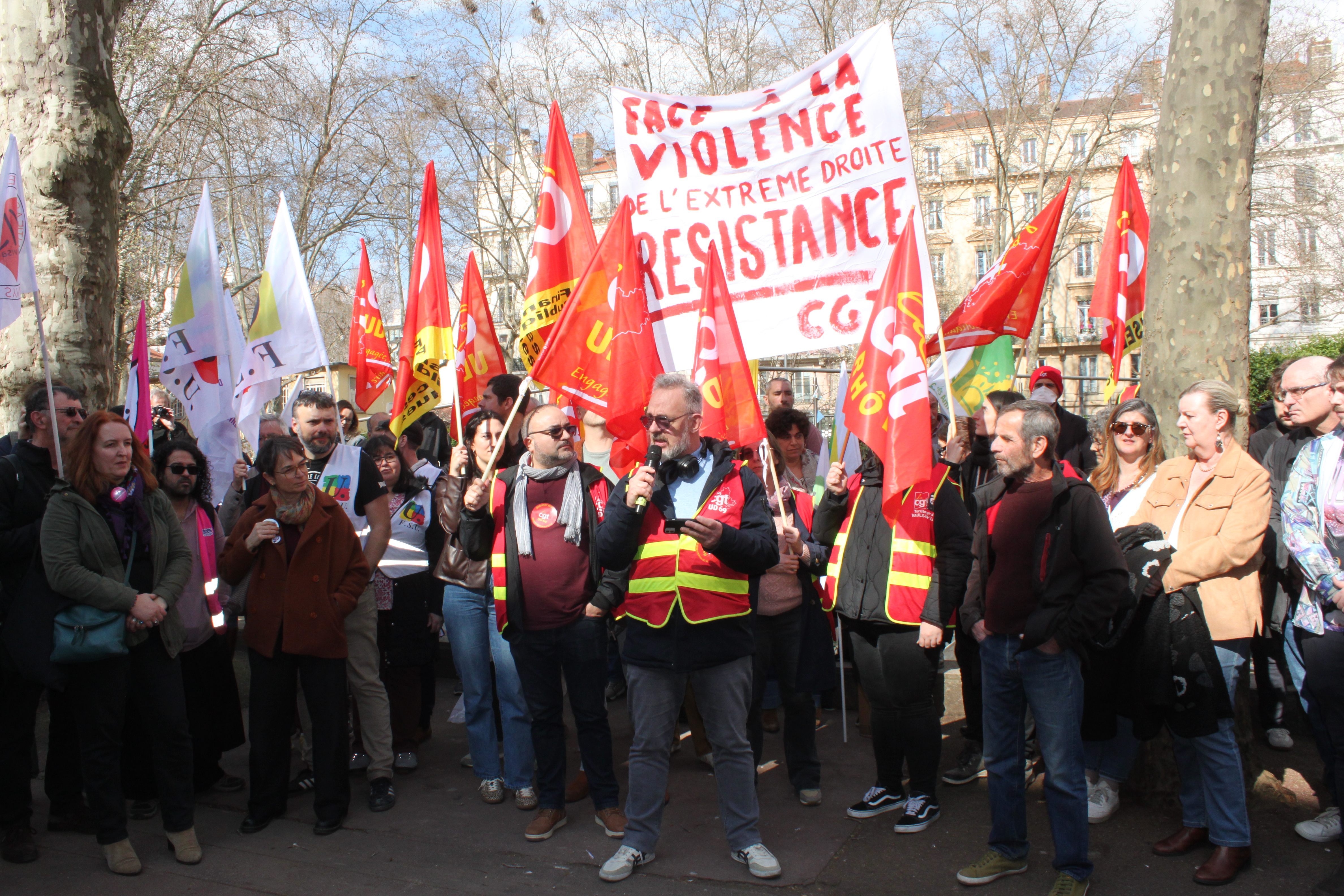 Mort de Quentin Deranque : &agrave; Lyon, l&rsquo;intersyndicale serre les rangs face &agrave; l&rsquo;extr&ecirc;me droite 