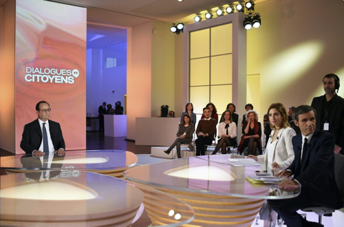 FRANCE-POLITICS-MEDIA-HOLLANDE