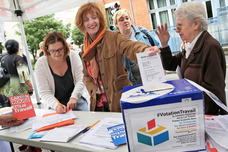 Votation Citoyenne, UL CGT Bagnolet  11 juin 2016