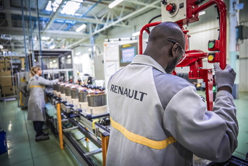 Chaine de montage chez Renault
