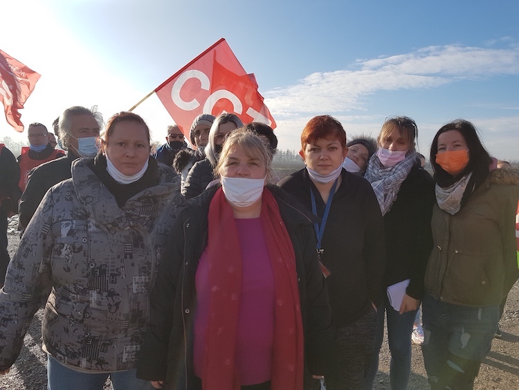 Mobilisation contre le licenciement de Roberte Boucourt