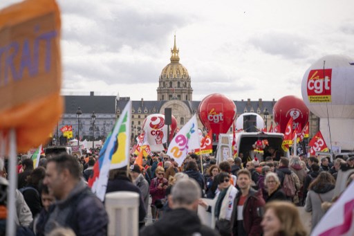 FRANCE - DEMONSTRATION AGAINST PENSION REFORM