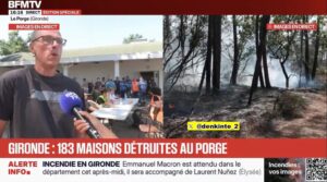 « C’est une lutte des classes »  : en Gironde, la colère sociale d'un habitant devant les incendies